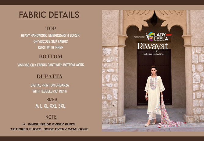 Riwayat By Lady Leela Viscose Silk Readymade Suits Wholesale Price In Surat